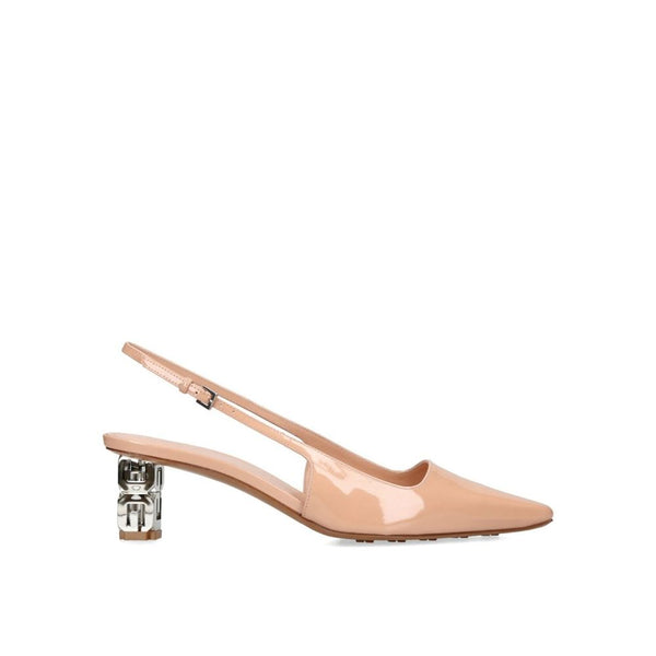 Givenchy G Cube 50 Slingback Pumps Nude Patent Leather - Women’s Heels
