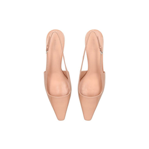 Givenchy G Cube 50 Slingback Pumps Nude Patent Leather - Women’s Heels