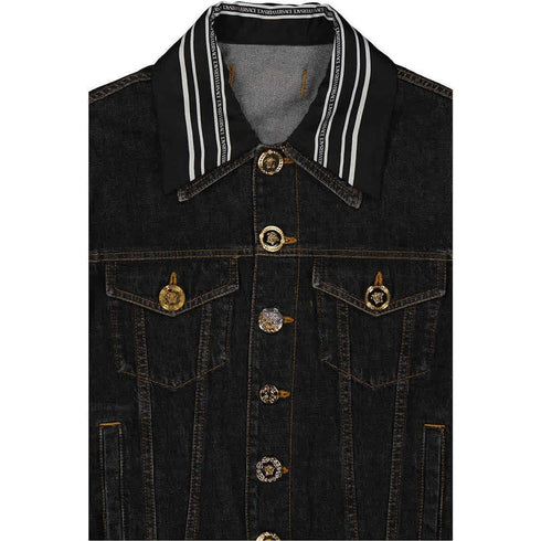 Versace Medusa Motif Denim Jacket