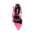 Versace Pin-Points High Heel Sandals – Pink Silk Strappy Stiletto Heels for Women