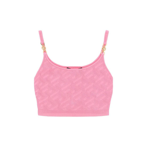 Versace La Greca Cropped Top