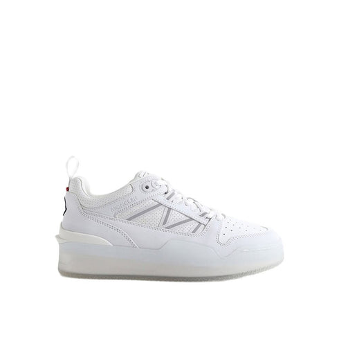 Moncler Pivot Low-Top White Leather Sneakers – Women’s Shoes