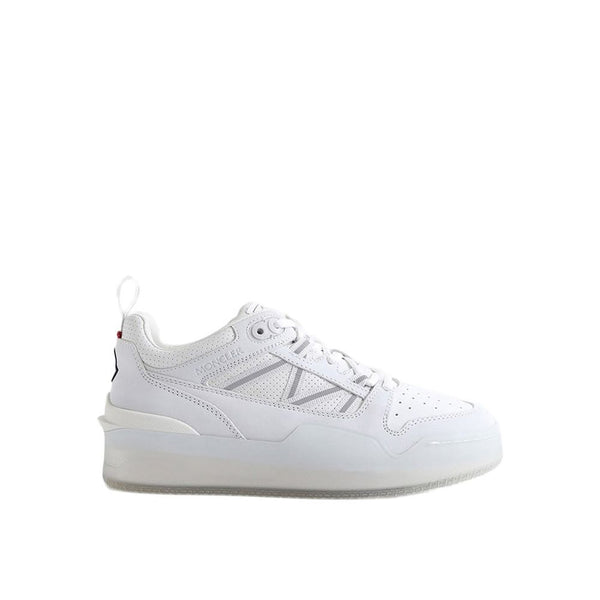 Moncler Pivot Low-Top White Leather Sneakers – Women’s Shoes