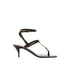 Saint Laurent Cassandra Flip-Flop Sandals in Brown Leather – Women's