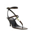 Saint Laurent Cassandra Flip-Flop Sandals in Brown Leather – Women's