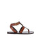 Saint Laurent Hardy Sandals – Brown Calf Leather Flip Flop Style – Women’s