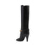 Saint Laurent Chain Leather Boots Black Calfskin - Women’s