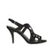 Salvatore Ferragamo Gal Sandals – Black Suede Heeled Strappy Evening Heels – Women’s