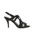 Salvatore Ferragamo Gal Sandals – Black Suede Heeled Strappy Evening Heels – Women’s