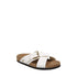 Valentino Garavani Leather Flat Sandals – White Calf Leather Slip-On Comfort Sandals for Women