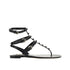 Valentino Garavani Rockstud Flip-Flop Sandals – Black Leather Flat Sandals for Women