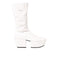 Prada Platform Pull-On Boots in White Polyurethane – Women's