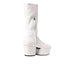 Prada Platform Pull-On Boots in White Polyurethane – Women's