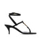 Saint Laurent Cassandra Heeled Sandals – Women's Black Leather YSL Heels