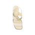 Salvatore Ferragamo Lou Block Heel Sandals White Calf Leather - Women’s