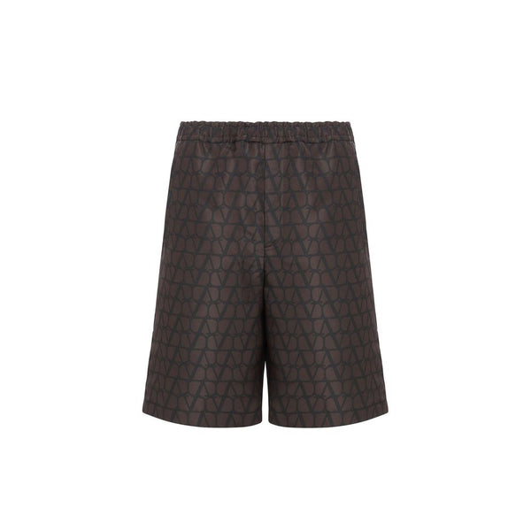 Valentino Logo Silk Shorts