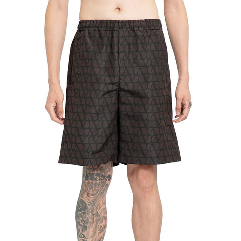 Valentino Logo Silk Shorts