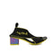 Bottega Veneta Black Yellow Flex Logo Heel Sandals for Women