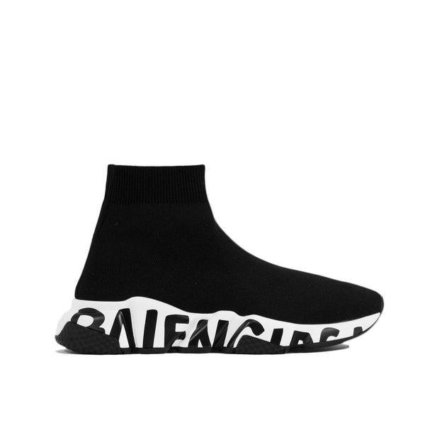 Balenciaga Black Fabric Speed LT Sock Sneakers Shoes