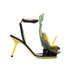 Loewe Petal Monstera Sandals Black Yellow Leather Women’s Heels