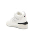 Moncler Pivot Sneakers White Leather Low-Top Lace-Up Shoes for Women