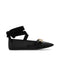Gucci Double G Leather Ballet Flats Sandals – Black Pointed Toe Shoes for Women