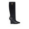 Givenchy G-Lock Boots Black Calf Leather Women’s Wedge