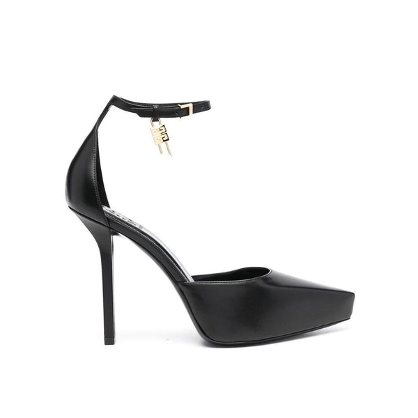 Givenchy G-Lock Pumps Black Calf Leather Pointed Toe Stiletto Heels for Women