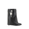 Givenchy Shark Lock Ankle Boots Black Calf Leather Women’s Wedge Boots