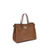 Valentino Garavani Antibes Medium Tote Bag Brown Leather Women