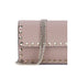 Valentino Garavani Rockstud Pink Leather Pochette with Chain for Women