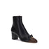 Valentino Garavani Valet Du Roi Bootie Black Brown Leather Women’s Ankle Boot