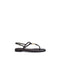Fendi FFold Sandals Dark Purple Ayers Leather Flat T-Bar Women’s