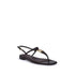 Fendi FFold Sandals Dark Purple Ayers Leather Flat T-Bar Women’s