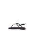 Fendi FFold Sandals Dark Purple Ayers Leather Flat T-Bar Women’s