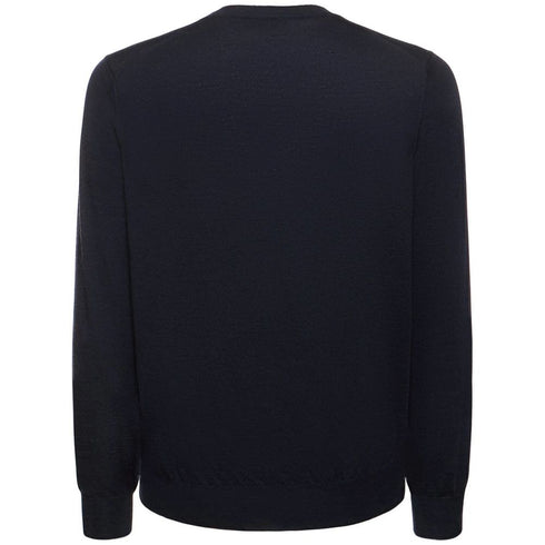 Brunello Cucinelli Blue Cashmere Men Sweater