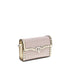 Valentino Garavani Small Rockstud Shoulder Bag – Beige Canvas & Gold Leather – Women