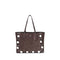 Valentino Garavani Nellcôte Dark Brown Suede Tote Bag for Women