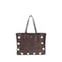 Valentino Garavani Nellcôte Dark Brown Suede Tote Bag for Women