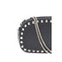 Valentino Garavani Rockstud Black Leather Shoulder Bag for Women