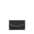 Valentino Garavani Rockstud Wallet with Chain in Black Calf Leather for Women