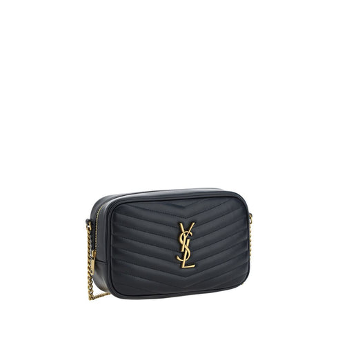 Saint Laurent Lou Shoulder Bag in Black Quilted Leather Crossbody for Women