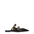 Valentino Garavani Black Leather Studded Mules Sandals – Women’s Flat Slip-On Shoes