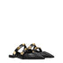 Valentino Garavani Black Leather Studded Mules Sandals – Women’s Flat Slip-On Shoes