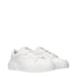 Dolce & Gabbana White Leather Low Tops