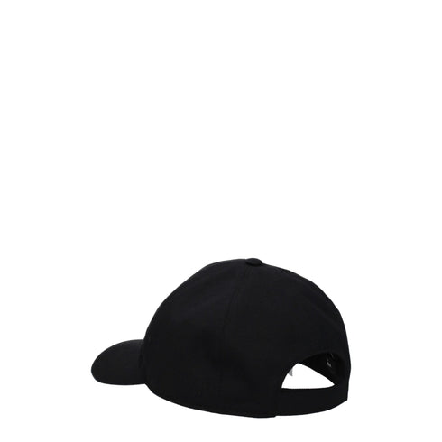 Versace Black Cotton Caps (Baseball Hat)