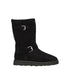 Kenzo Black Suede Ankle Boots – Women's Fur Lined Buckle Closure