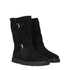 Kenzo Black Suede Ankle Boots – Women's Fur Lined Buckle Closure