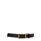 Versace Black Leather Regular Belts