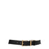Versace Black Leather Regular Belts
